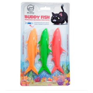 Brinquedo e porta petisco para gatos Buddy Fish